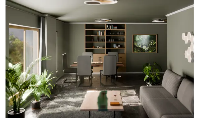Second modern living room visualization