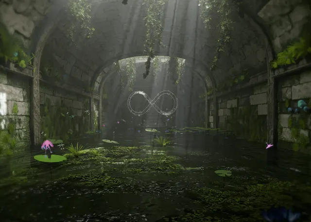 Cistern environment digital art