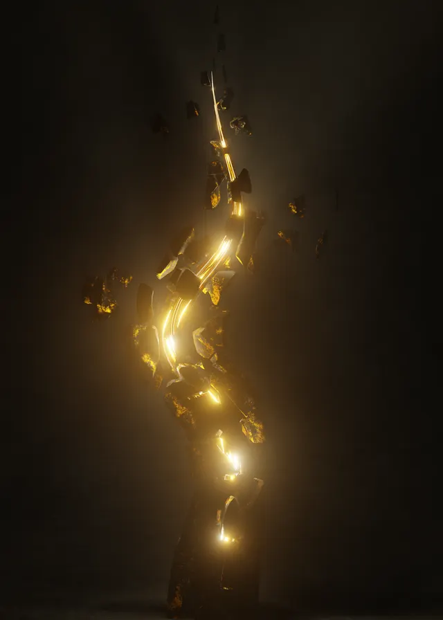 Abstract digital art composition