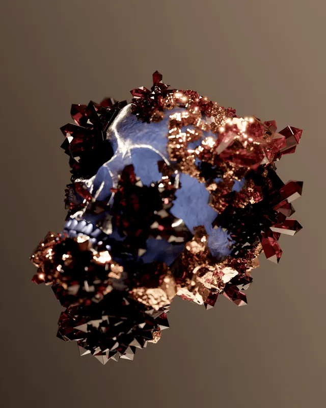 Gem skull digital art
